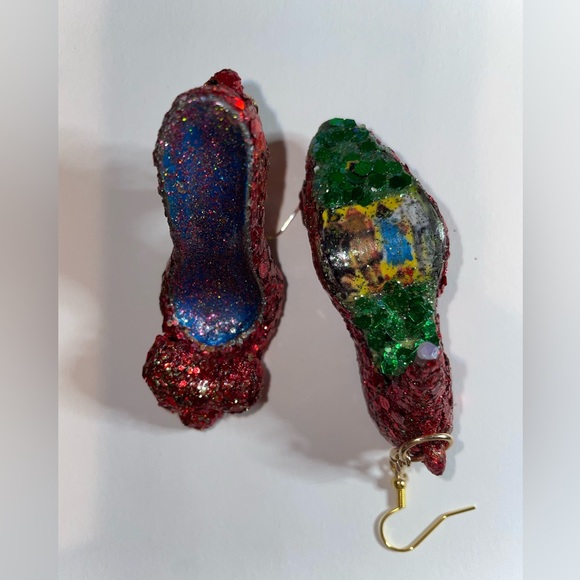 Ruby, red slippers earrings. NWT - Picture 4 of 8